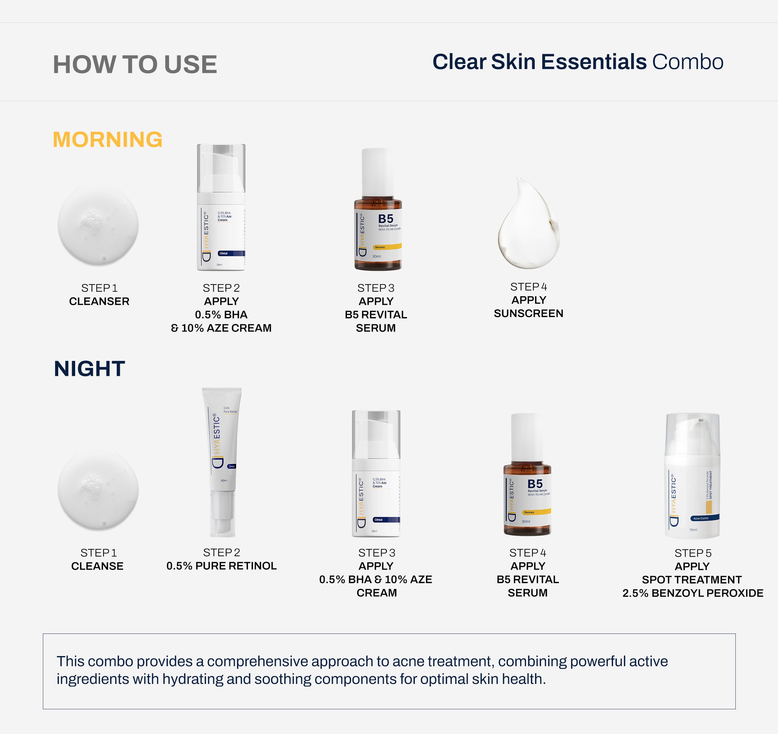 Hyaestic Clear Skin Essentials Combo