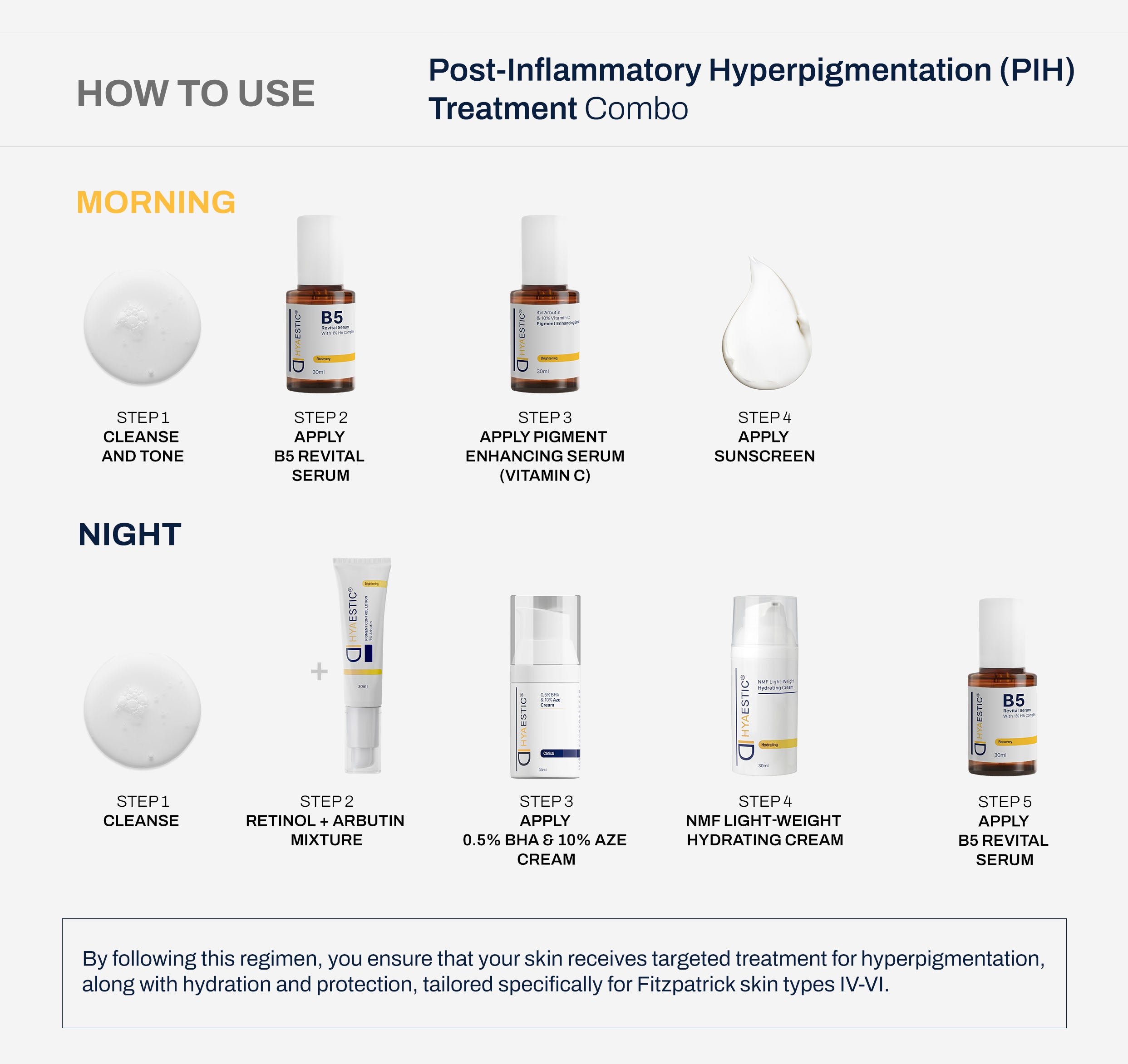 Hyaestic Post-Inflammatory Hyperpigmentation (PIH) Treatment Combo